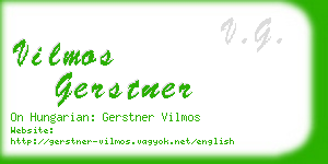 vilmos gerstner business card